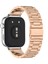 Xiaomi Redmi Watch 5 Active/Redmi 5 Lite Uyumlu Paslanmaz Döküm Çelik Metal Baklalı Kordon 2
