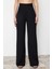 Kadın Geniş Paça Regular Boy Örme Pileli Wide Leg Rahat Kesim Örme Palazzo Pantolon 1