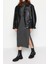 Oversize Casual Günlük Dolu Iğne Triko Balıkçı Yaka Uzun Kol Shift Midi Boy Elbise 3