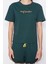 Kadın %100 Pamuk Bisiklet Yaka Kısa Kol Nakışlı Fırfır Detaylı T-Shirt-Şort Örme Pijama Takımı 4