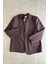 Koyu Kahve Fileto Cepli Astarlı Oversize Blazer Ceket 5