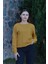 Hardal Sarısı Unisex Bisiklet Yaka Regular Fit Düz Sweatshirt 7