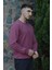 Gül Pembesi Unisex Bisiklet Yaka Regular Fit Düz Sweatshirt 5