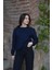 Lacivert Unisex Bisiklet Yaka Regular Fit Düz Sweatshirt 1