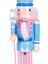 Yılbaşı Süsü Kurşun Asker Mavi Taçlı Fındıkkıran Mavi-Pembe 37 Cm. 2