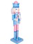 Yılbaşı Süsü Kurşun Asker Mavi Taçlı Fındıkkıran Mavi-Pembe 37 Cm. 3