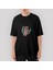 Sallanan Astranot Oversize Siyah Tişört 1