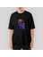 Daft Punk Splash Oversize Siyah Tişört 1