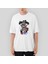 Guns N Roses Skull And Gun Oversize Beyaz Tişört 1