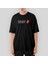 The Rolling Stones Logo Text Oversize Siyah Tişört 1