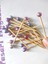 100 Adet Dekoratif Pembe Geçişli Simli Boncuklu Kokteyl Kürdanı 6 cm - Boncuk 8 mm - Pasta Kürdanı 1