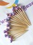 100 Adet Dekoratif Pembe Geçişli Simli Boncuklu Kokteyl Kürdanı 6 cm - Boncuk 8 mm - Pasta Kürdanı 3