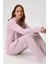 Kadın Efsa Puantiye Extra Soft Lila Pijama Takımı 5