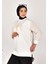 10559 Puane Iki Iplik Kumaş Kolları ve Arkası Örgülü Sweatshirt 3