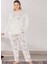 Büyük Beden Uzun Kol Örme Zen Pijama Takımı Yeni Sezon 1