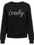 Onlamy Lıfe L/s O-Neck Pearl Swt Kadın Sweat 15331042 Black 5