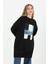 10582 Puane Iki Iplik Kumaş Önü Kumaş Garnili Sweatshirt 2