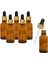 Altın - Siyah Cam Pipetli Amber Cam Şişeler 30 ml x 6 Adet 1