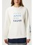 Kadın Amor Nakışlı Ekru Mavi Sweatshirt 3