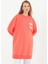10597 Puane Iki Iplik Kumaş Cep ve Yazı Detaylı Sweatshirt 2