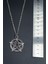 Pentagram Yıldızı Gümüş Kaplama Unisex Düz Zincir Kolye kod 753 4