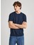 Bisiklet Yaka Nakışlı Lacivert Erkek T-Shirt PM509206 594 Connor 2