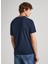 Bisiklet Yaka Nakışlı Lacivert Erkek T-Shirt PM509206 594 Connor 4