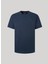 Bisiklet Yaka Nakışlı Lacivert Erkek T-Shirt PM509206 594 Connor 5