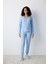 Blue Soft Açık Mavi Pantolon Pijama Takımı 1