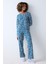 Blue Leopard Petrol Yeşili Pantolon Pijama Takımı 1