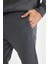 Relax Fit Beli Bağcıklı Lastikli Paça Cepli Basic Düz Kalın Jogger Eşofman ALTI U7438AZ24AU 3