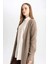 Regular Fit Basic Düz Uzun Triko Hırka D4367AX24WN 4