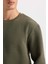 Regular Fit Bisiklet Yaka Jakarlı Sweatshirt D5392AX24AU 5