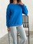 Kalp Nakış Detaylı 3 Iplik Bisiklet Yaka Sweatshirt 2