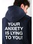 Anxiety Oversize Fit Hoodie Erkek - Lacivert 3