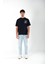 Switch Off Oversize Fit T-Shirt Erkek -  Lacivert 5