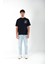 Switch Off Oversize Fit T-Shirt Erkek - Lacivert 5