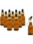 10 Adet Altın/Siyah Cam Pipetli 30ml Amber Cam Şişeler 1