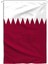 Katar Ülke Bayrağı 1. Kalite Raşel Kumaş 600x900 Cm 2