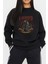 Chopper Motor Baskılı Siyah Kadın Erkek Pamuklu Sweatshirt Cu120 2