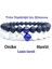 Sertifikalı Öğrenci Doğal Lapis Lazuli,havlit ,oniks Yıldız Düşüklüğü Için Şifalanma Bileklik 8mm 1