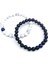 Sertifikalı Öğrenci Doğal Lapis Lazuli,havlit ,oniks Yıldız Düşüklüğü Için Şifalanma Bileklik 8mm 2