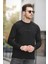 Boccel Brooklyn Baskılı Çizgili Otoban Kumaş Slim Fit Likralı Erkek Sweatshirt 2