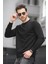 Boccel Brooklyn Baskılı Çizgili Otoban Kumaş Slim Fit Likralı Erkek Sweatshirt 3