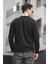 Boccel Brooklyn Baskılı Çizgili Otoban Kumaş Slim Fit Likralı Erkek Sweatshirt 4