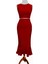 Reversible Reversible Likralı Tango Eteği – Çift Taraflı Esnek Dans Eteği Kırmızı - Pudra 5