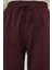Önü Dikiş Detaylı Pantolon Bordo 4