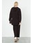 Etek Ucu Oval Sweatshirt Üç Iplik Koyu Kahve 5