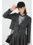 Crop Blazer Ceket Antrasit 1