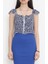 Fermuarlı Crop Bluz Maviçiçekli - 18473.1153. 1